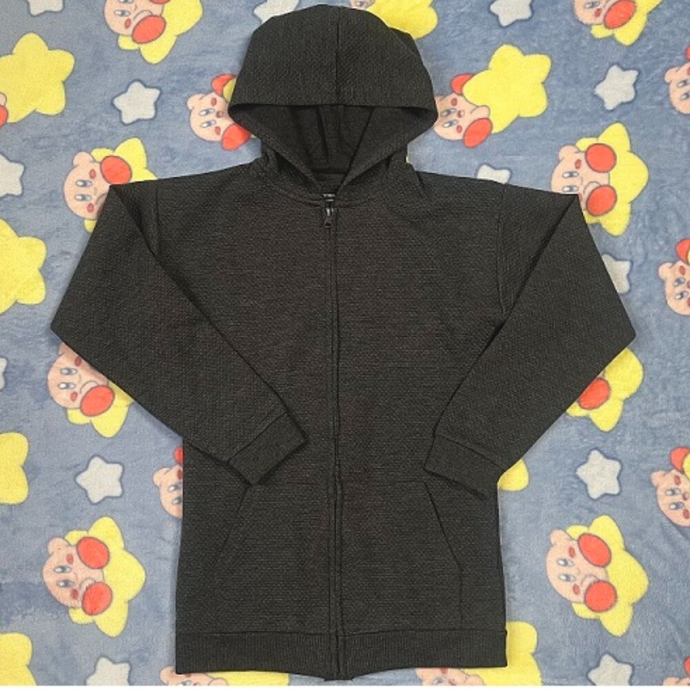 Primark dark gray zip up hoodie Boys size Large